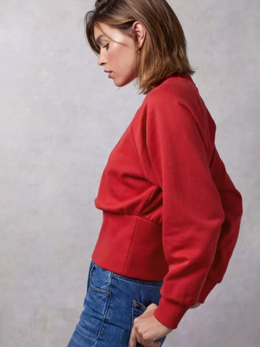 Clothing Rouje | Wesley Sweatshirt Uni Rouge