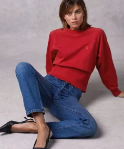 Clothing Rouje | Wesley Sweatshirt Uni Rouge