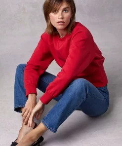 Clothing Rouje | Wesley Sweatshirt Uni Rouge