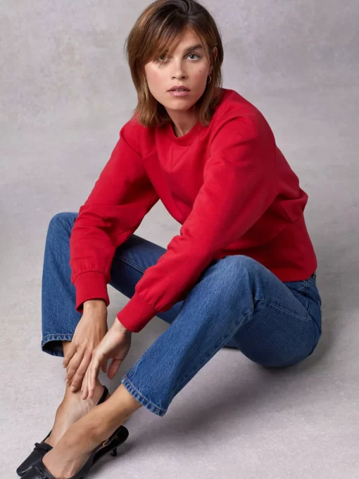 Clothing Rouje | Wesley Sweatshirt Uni Rouge