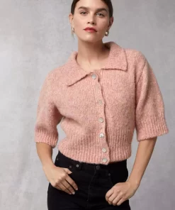 Clothing Rouje | Yves Cardigan Uni Rose