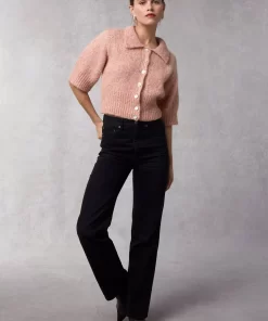 Clothing Rouje | Yves Cardigan Uni Rose