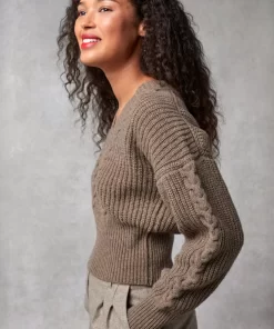 Clothing Rouje | Zoe Sweater Uni Taupe