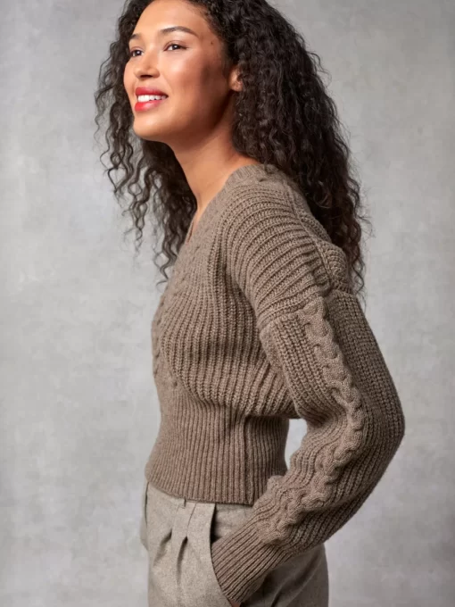 Clothing Rouje | Zoe Sweater Uni Taupe
